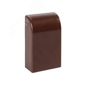 Заглушка (25х25) (4 шт) Plast под темное дерево - фото 1