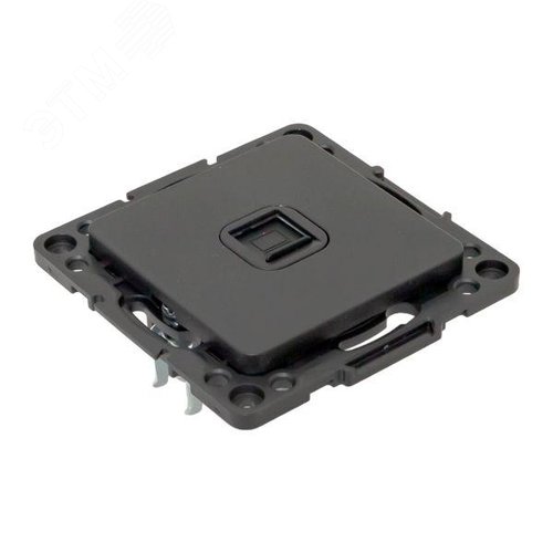 Стокгольм Механизм Розетки RJ-45 1-местной черный - фото 6