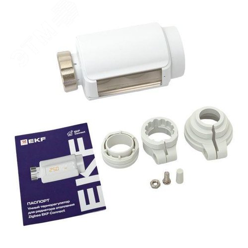 Умный терморегулятор для радиатора отопления (термоголовка) Zigbee EKF Connect - фото 8