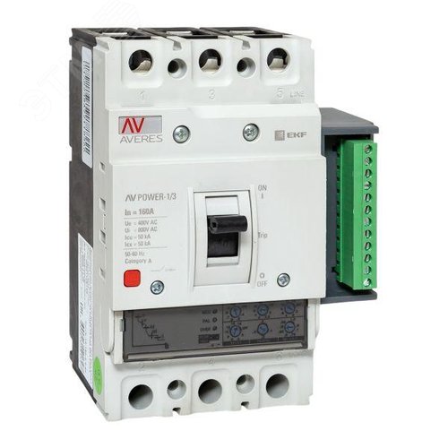 Выключатель автоматический AV POWER-1/3 160А 50кА ETU2.2 - фото 1