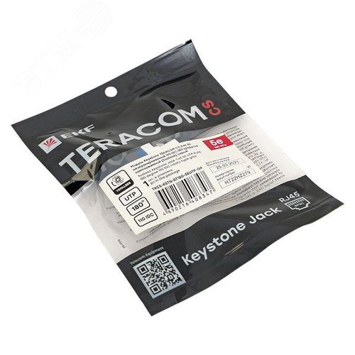 Модуль Keystone TERACOM CS Cat.5E неэкранированный 110 IDC 180 градусов самозажимной (Toolless) серый - фото 8