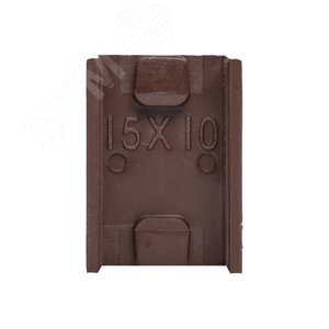 Соединитель (15х10) (4 шт) Plast под темное дерево - фото 2