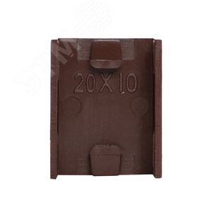 Соединитель (20х10) (4 шт) Plast под темное дерево - фото 2