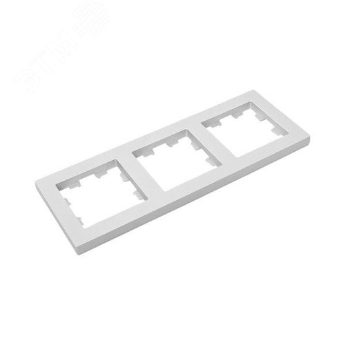 Эпика Рамка 3-местная алюминий пластик EKF - фото 6