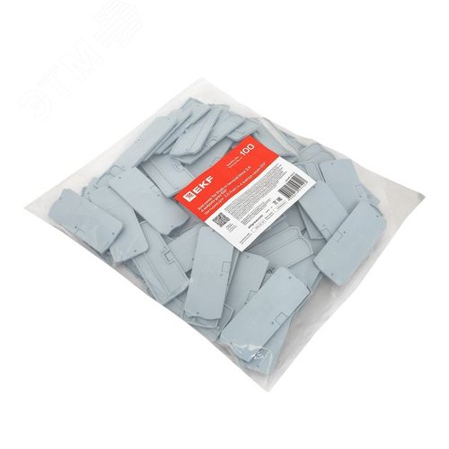 Заглушка для 2.5 Push-in 4 вывода серая - фото 4