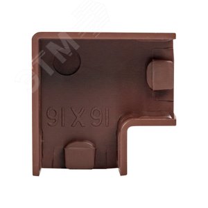 Поворот 90 градусов (16х16) (4 шт) Plast под темное дерево - фото 2