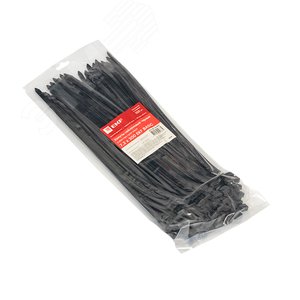 Хомут 7.2х300 черный нейлон (100шт) - фото 2