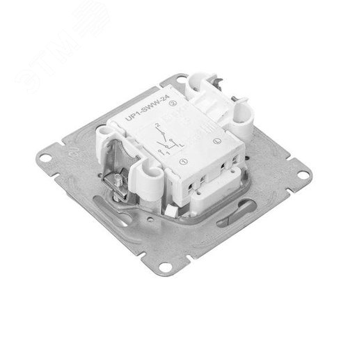 Эпика Механизм выключателя 2кл. с подсветкой алюминий EKF - фото 9