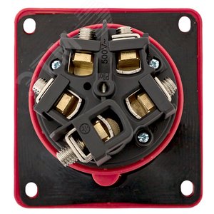 Розетка стационарная внутренняя угловая 4452 3Р+РЕ+N 125А 380В IP67 PROxima - фото 4