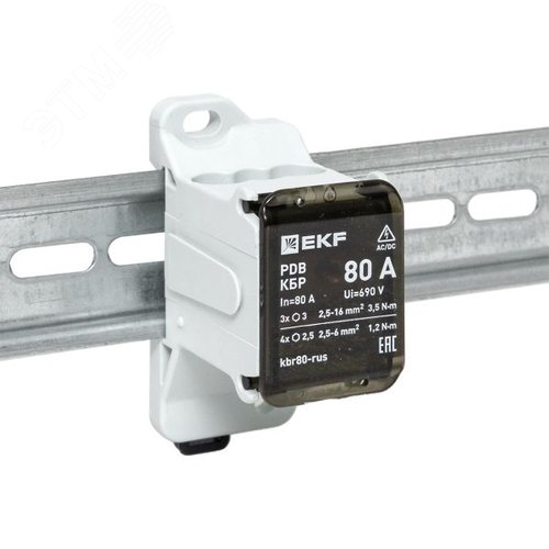 Клеммный блок распределительный КБР 80A EKF - фото 3
