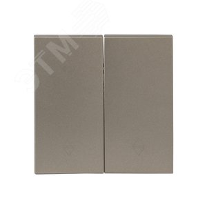 Валенсия лицевая панель выключателя 2-кл. проходного 10А кашемир - фото 1