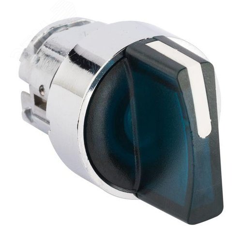 Изображение товара Механизм переключателя исполнительный ХB4 синий на 3 положения с фиксацией без подсветки с короткой ручкой PROxima (шт)