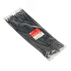 Хомут 8.2х400 черный нейлон (100шт) - фото 2