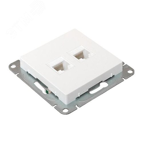 Эпика Механизм розетки RJ45 - 2шт (cat5) белый EKF - фото 6