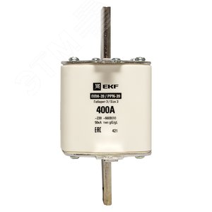 Вставка плавкая ППН-39 630/400А габарит 3 - фото 2