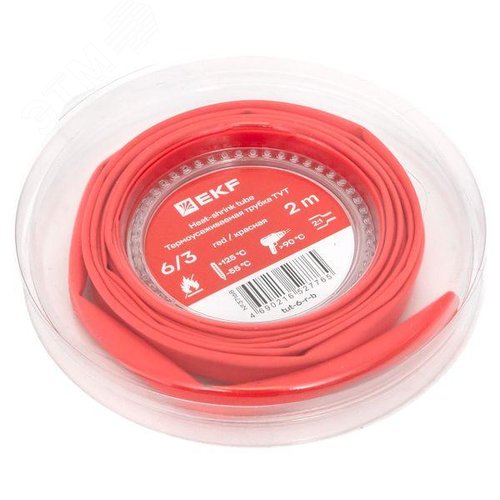 ТУТ нг 6/3 красная ролик 2 м EKF - фото 2