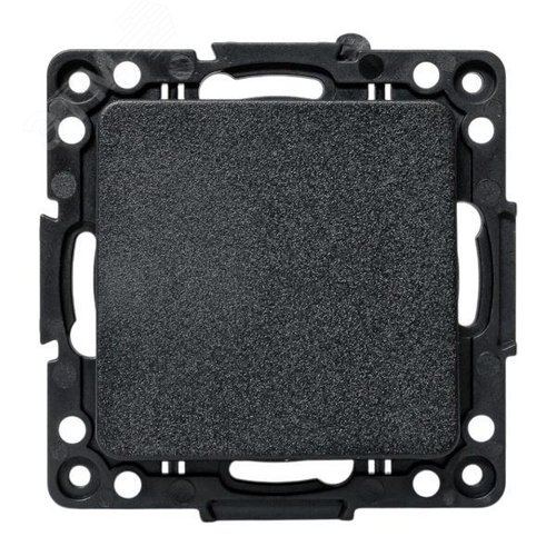 Механизм кнопки нажимной 10А черный Стокгольм EKF - фото 2