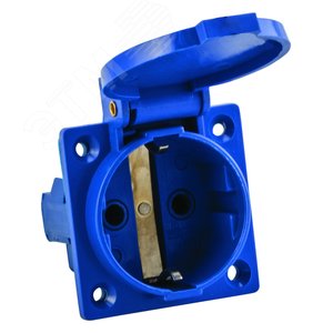 Изображение товара Розетка 112 панельная скрытая с крышкой 2Р+PЕ 16А 220В IP44 (шт)