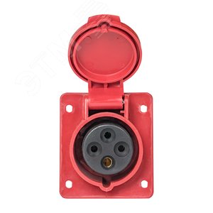 Розетка кабельная 16А 3Р+Е IP44 скрытая 380В 414 - фото 3
