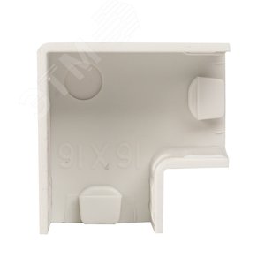 Поворот 90 градусов (16х16) (4 шт) Plast PROxima белый - фото 2