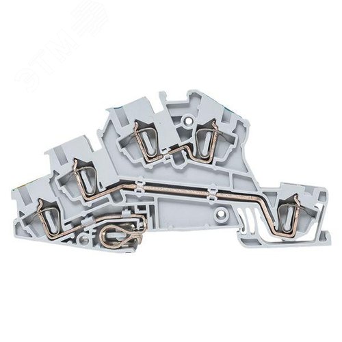 Клемма пружинная трёхуровневая N/L/PE ST 2.5 мм2 5 выводов EKF - фото 6