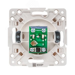 Стокгольм Механизм Розетки TV 1-местной 75Ом 5-862МГц белый - фото 3