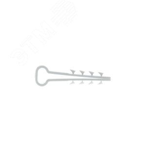 Дюбель-хомут 6х12 полипропилен белый Simple (50шт) - фото 3