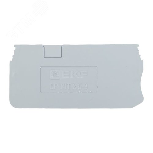 Заглушка для 2.5 Push-in 3 вывода серая - фото 2