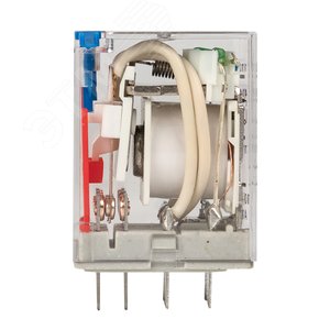 Реле промежуточное с кнопкой и мех. Индикацией RPAt 22/3 10A 24В DC AVERES - фото 2