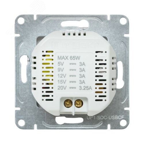 Механизм розетки USB-С  быстрая  шампань Эпика EKF - фото 4