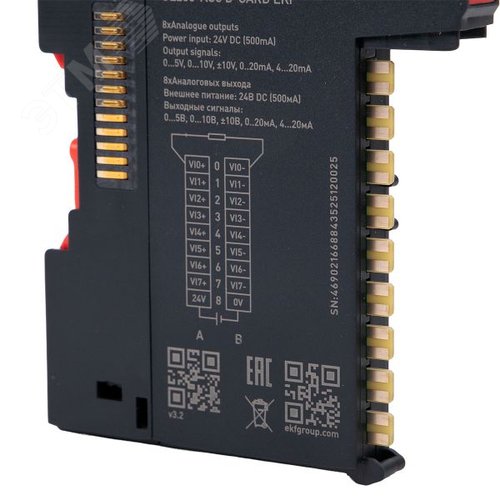 Модуль расширения аналоговых сигналов GL200-AO8 D-CARD - фото 12