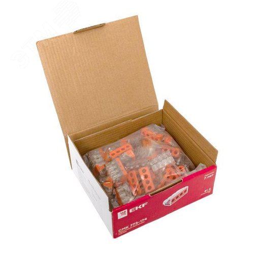 Клемма СМК 773-174 с пастой 4 отверстия 2.5-6.0мм2 уп.50шт. PROxima - фото 9