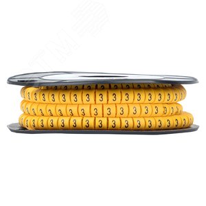 Маркер кабельный 6.0кв.мм 3 (350ед) (ЕС-3) - фото 2