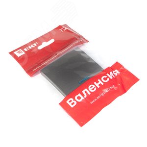 Валенсия лицевая панель выключателя 1-кл. с индикатором 10А графит - фото 3