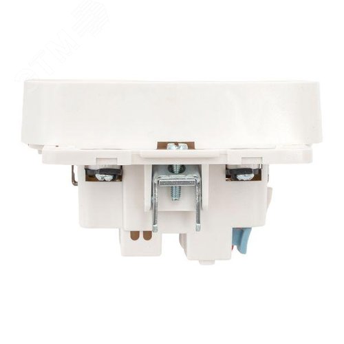 Стокгольм Механизм Розетки 2-местной с/з 16А белый с защ. штор. - фото 6