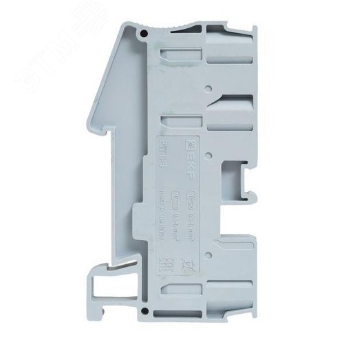 Клемма Push-in 6 мм2 3 вывода серая EKF - фото 4