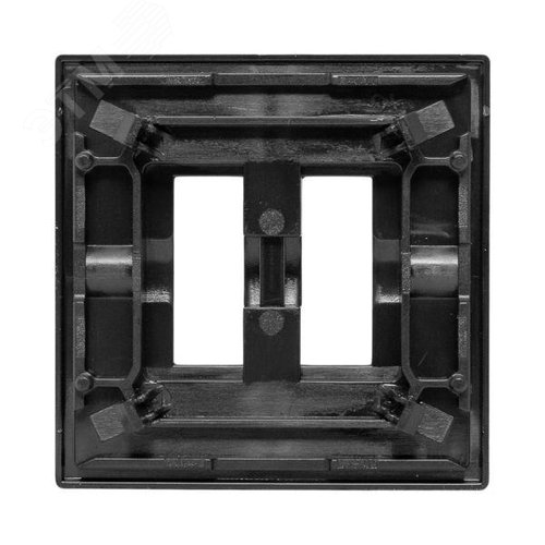 Эпика Пластина переходная для 1 или 2х клавишного выкл. IP44 черный EKF - фото 4