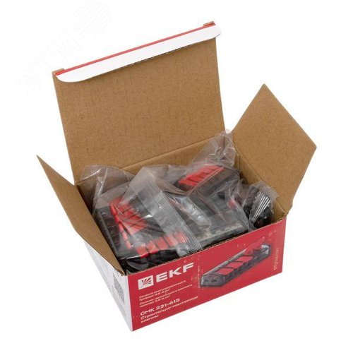 Строительно-монтажная клемма СМК 221-615 с рычагом 5 отверстий 0.5-4.0(6) мм2 EKF PROxima - фото 10