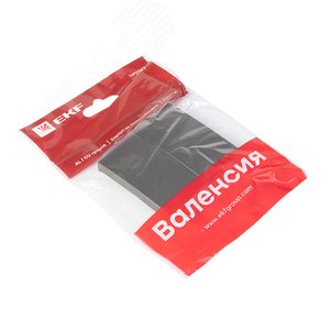 Валенсия лицевая панель выключателя 2-кл. 10А графит - фото 3