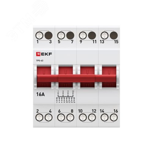 Переключатель трехпозиционный ТПС-63 4P 16А PROxima - фото 3