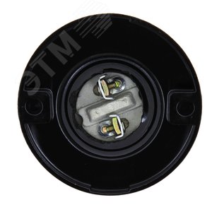 Патрон карболитовый настенный Е27 черный наклонный PROxima - фото 3