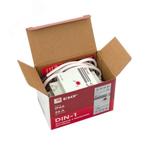 Фотореле DIN-1 (ФР) 2-100Лк 25А (3000Вт) - фото 14