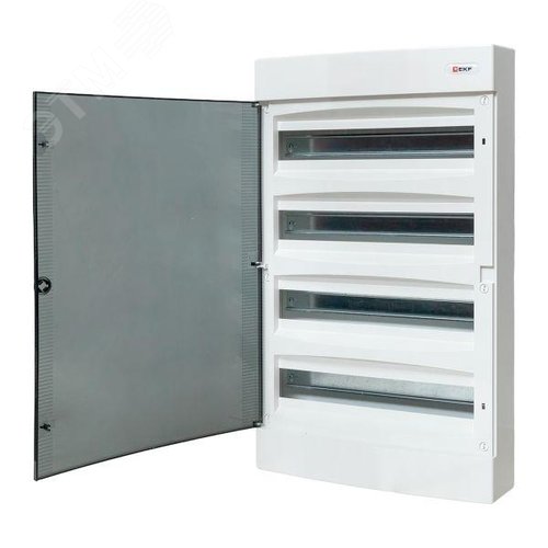 Щит распределительный навесной Unix прозрачная дверь 4х18 модулей IP41 EKF PROxima - фото 5