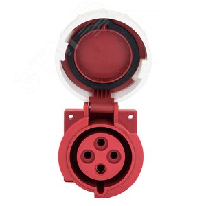 Розетка стационарная внутренняя 3242 3Р+РЕ 32А 380В IP67 PROxima - фото 2