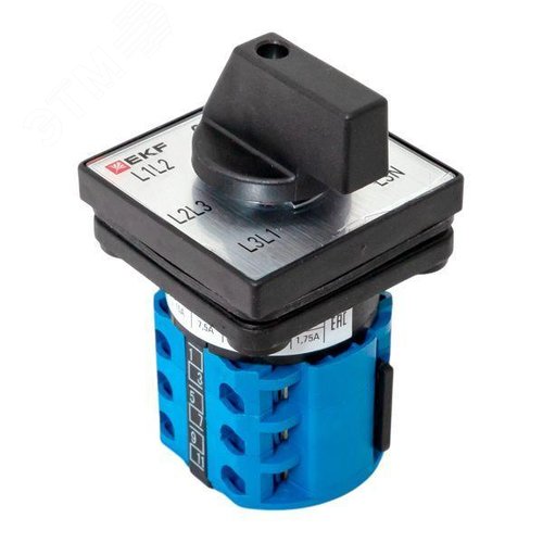 Переключатель кулачковый ПК-1-64 10А для вольтметра IP65 - фото 6