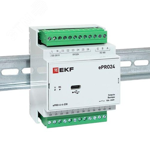 Модуль расширения ePRO24 удаленного управления 6вх\4вых 230В EKF PROxima - фото 3