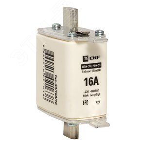 Вставка плавкая ППН-33 160/6А габарит 00 - фото 1