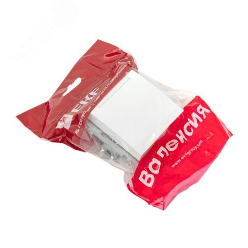 Валенсия Механизм розетки 1-местной с/з 16А белая с крышкой и защ. штор. IP44 EKF - фото 9