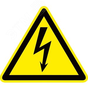 Знак пластик ''Опасность поражения электрическим током (Молния)'' W08 (150х150мм) pn-1-02 EKF