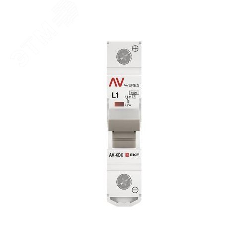 Выключатель автоматический AV-6 DC 1P 1A (L) 6kA AVERES - фото 4